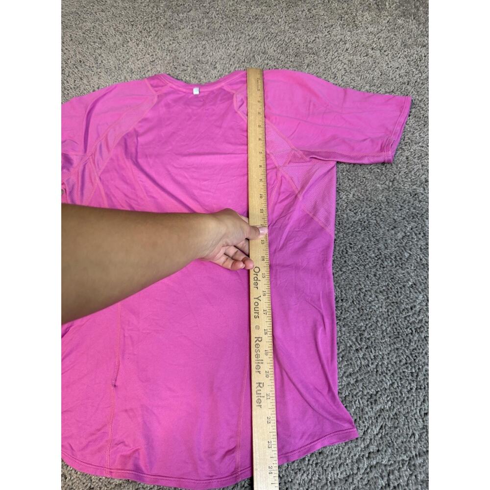Nike Shirt Womens M Pink Dri-FIT Short Sleeve Crew Neck Athletic Breathable - Picture 6 of 10